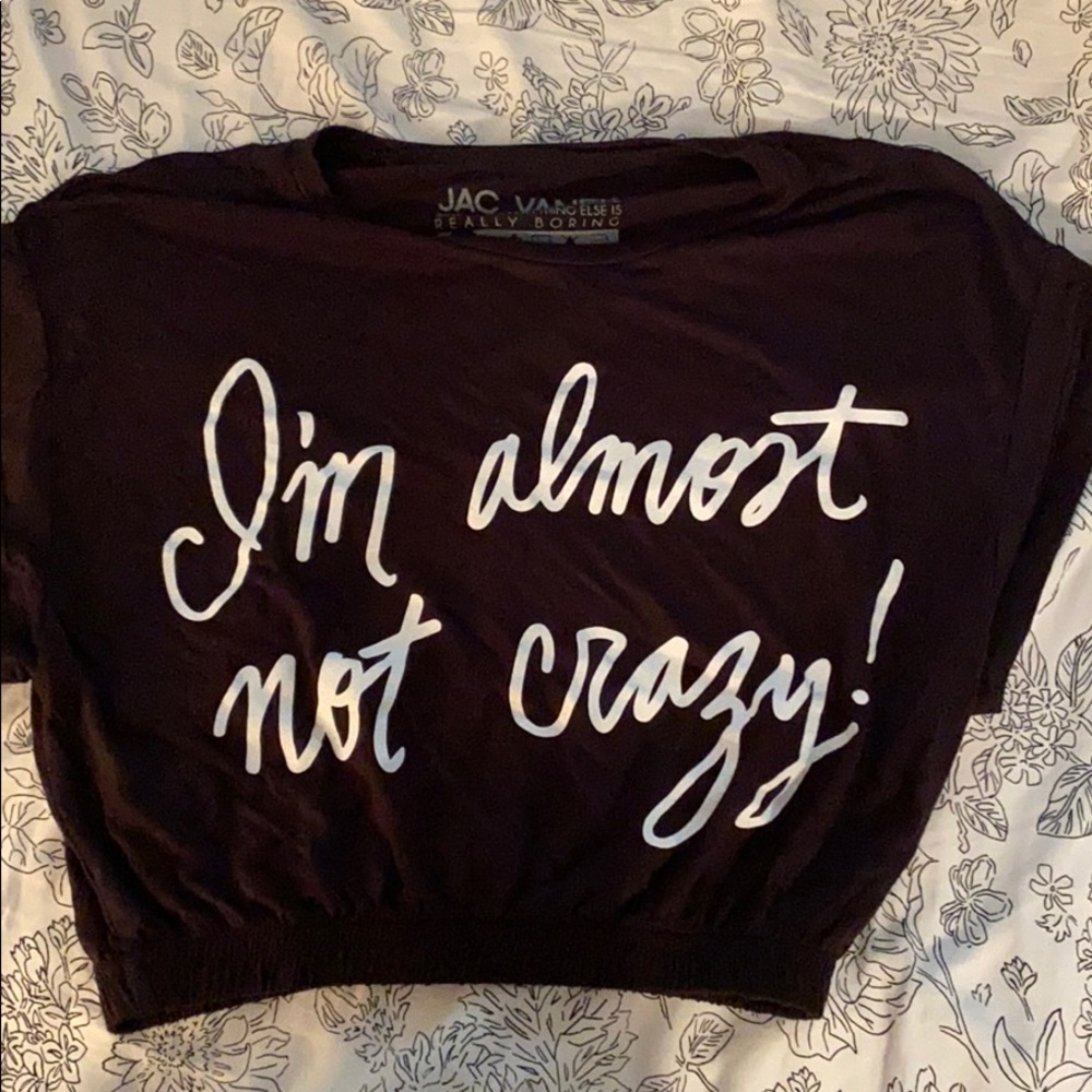 Bottom fitted crop tee. NWOT